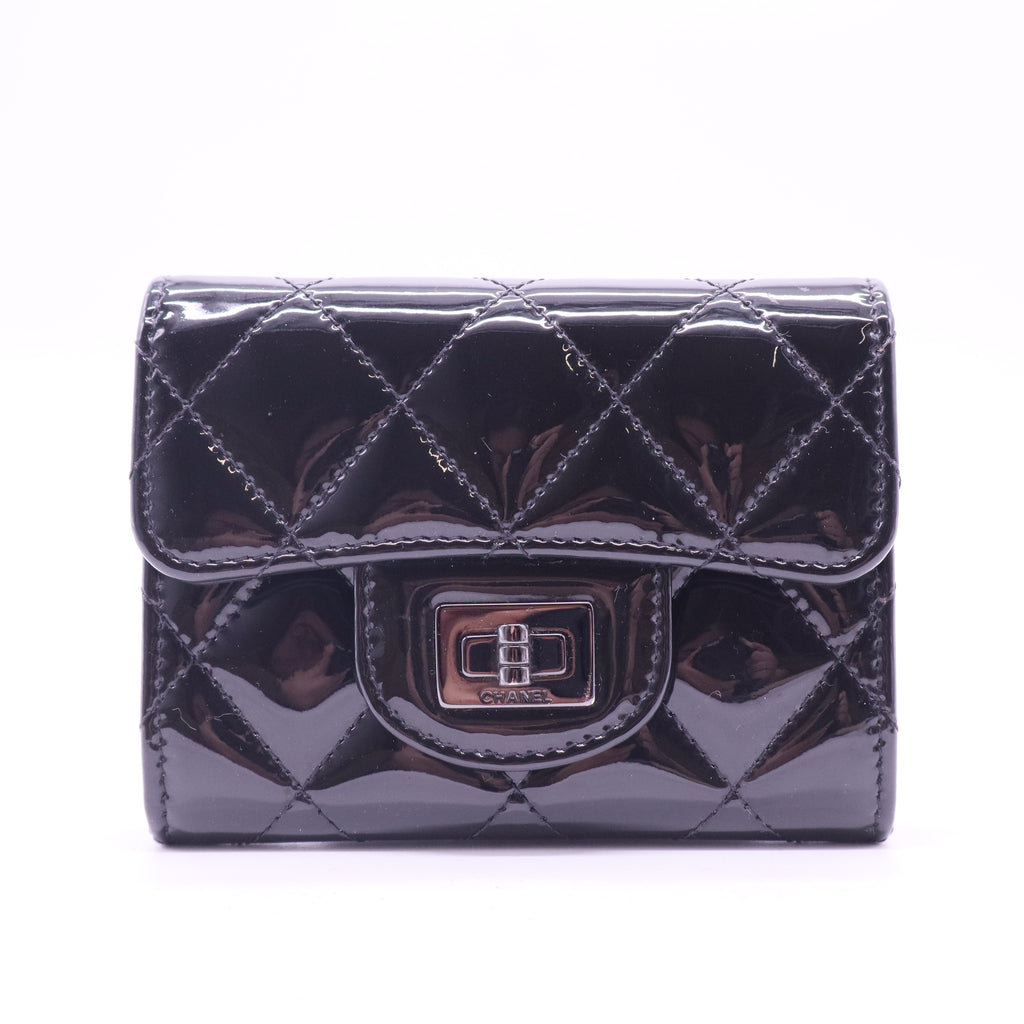 So Black Reissue Card holder Patent Leather Wallet