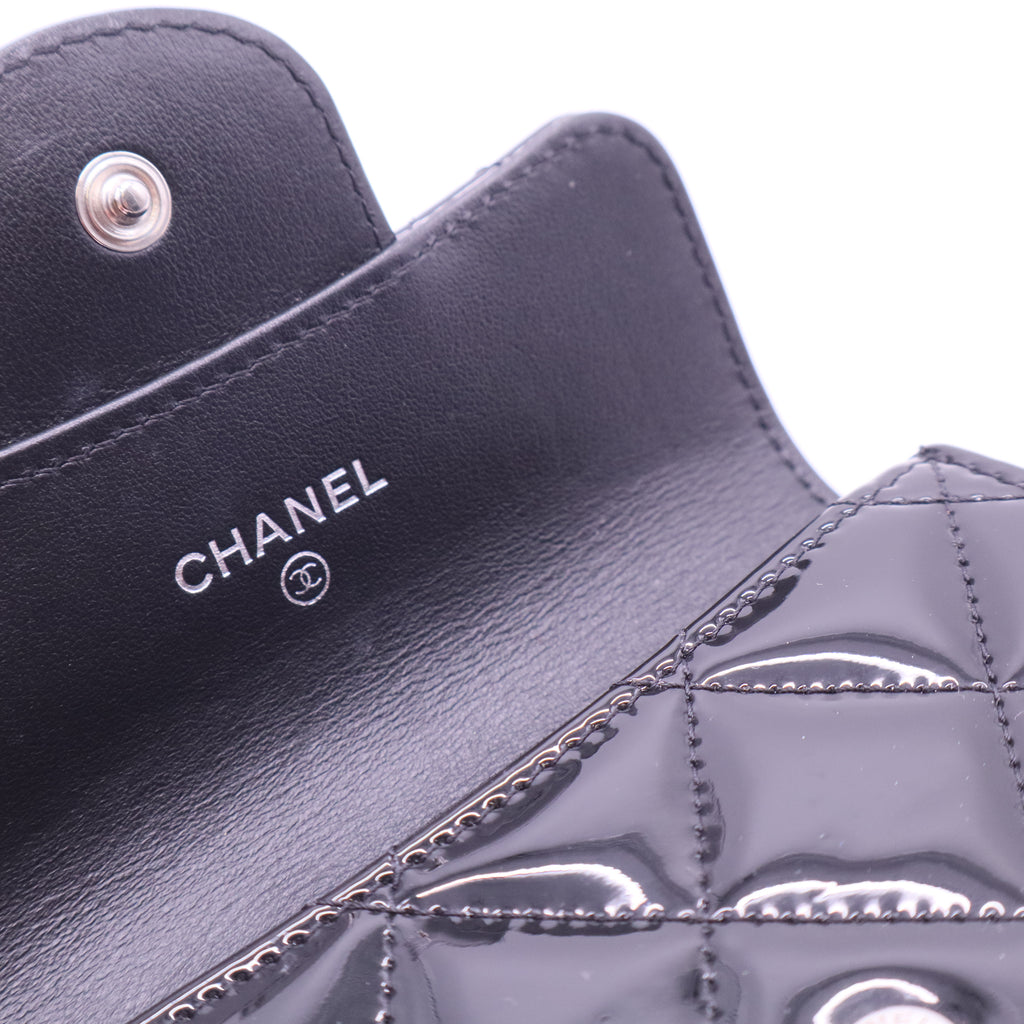 So Black Reissue Card holder Patent Leather Wallet