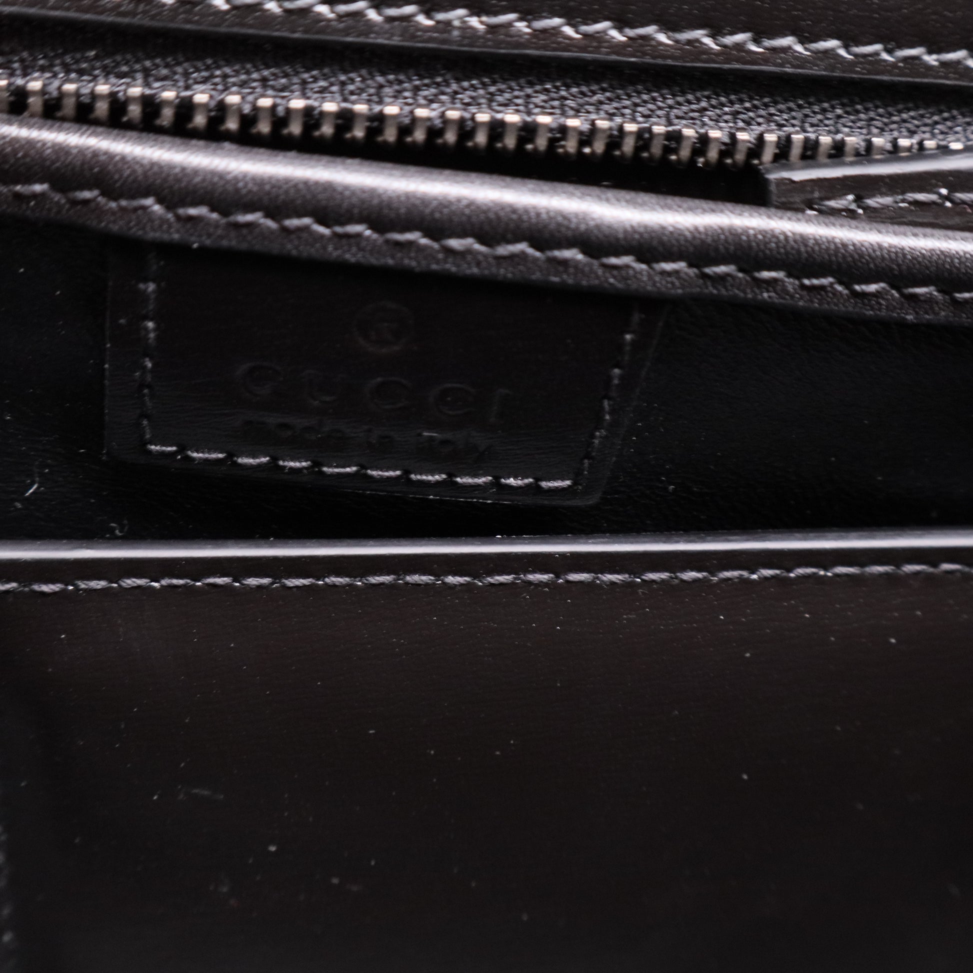 Gucci Bamboo 1947 Top Handle Bag Leather Small Twins LDJ2767