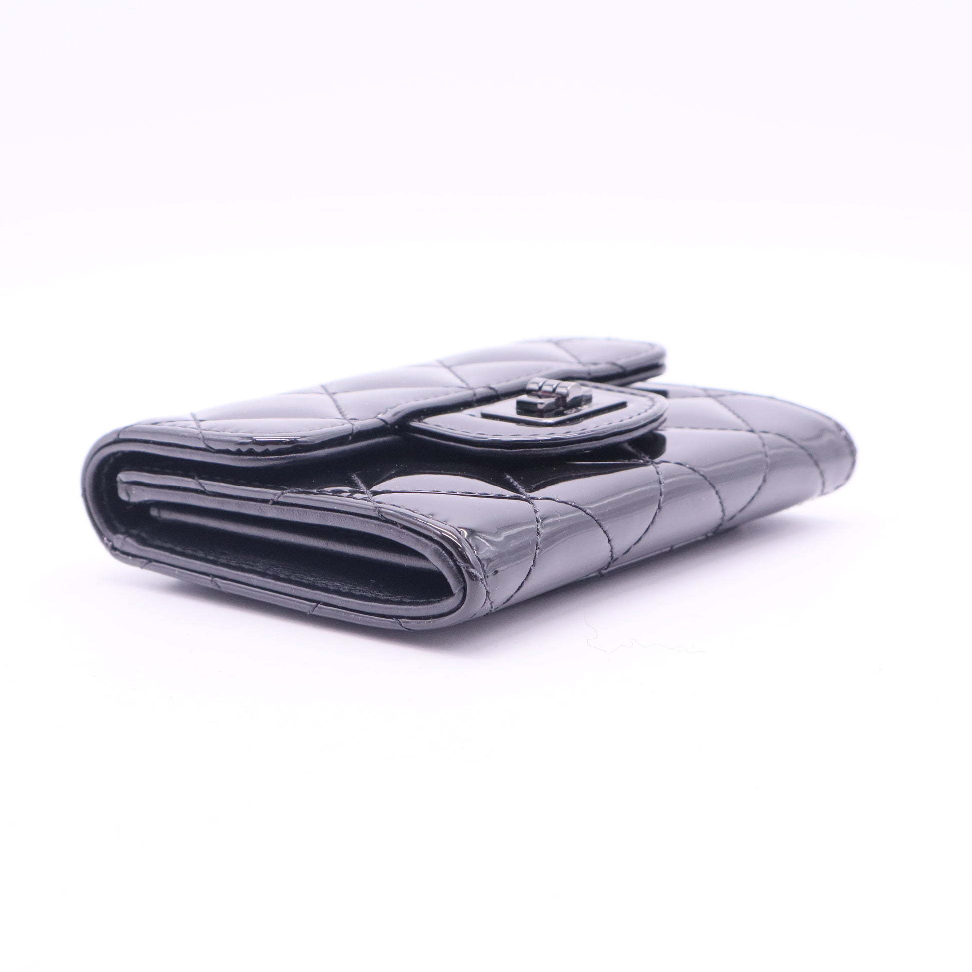 So Black Reissue Card holder Patent Leather Wallet