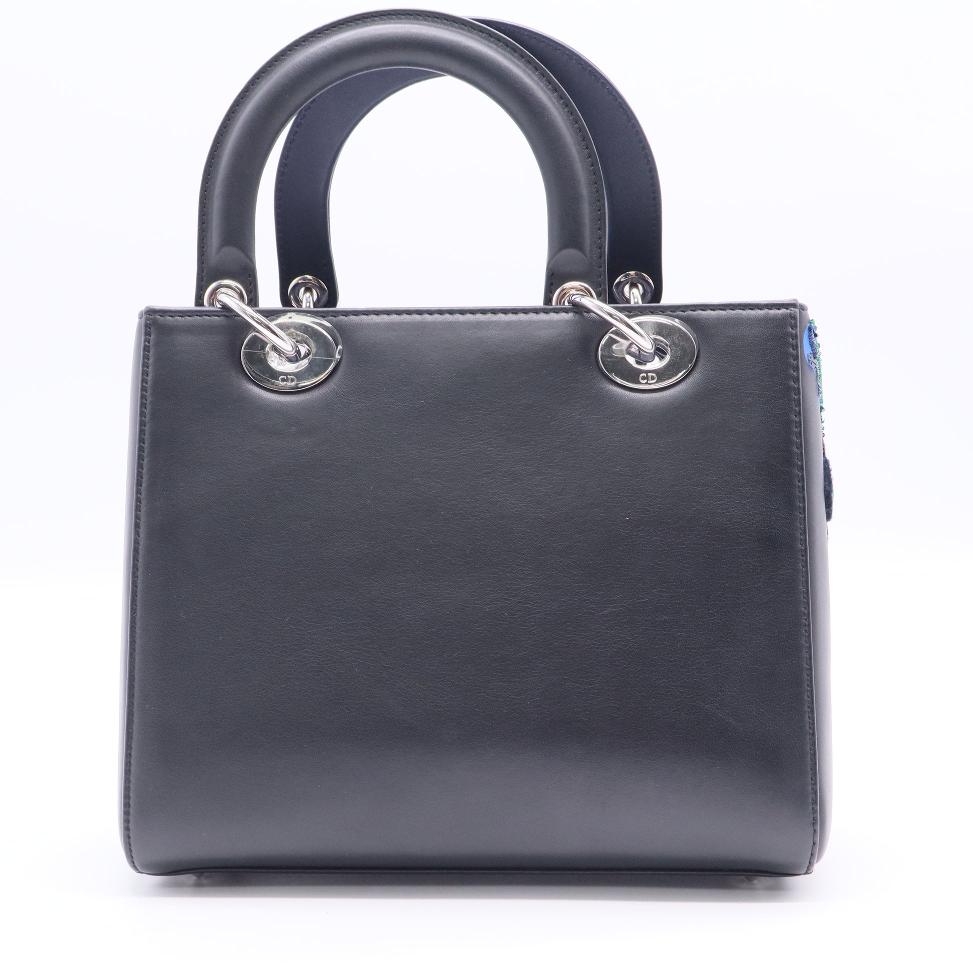 Christian Dior Lady Dior Bag Patch Embellished Leather Medium Twins LDJ2768