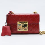 Padlock Shoulder Bag Guccissima Leather Small