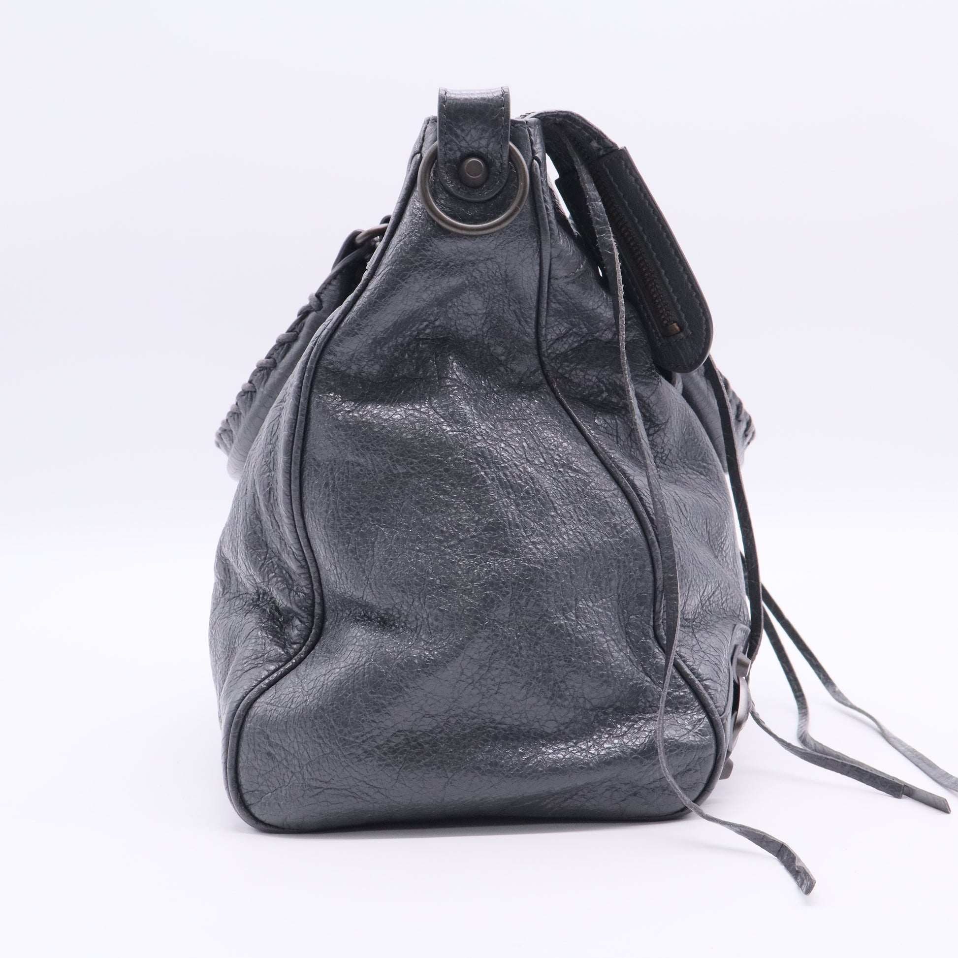Balenciaga Motocross Classic Velo Bag Grey leather Balenciaga city bag Twins LDJ2758
