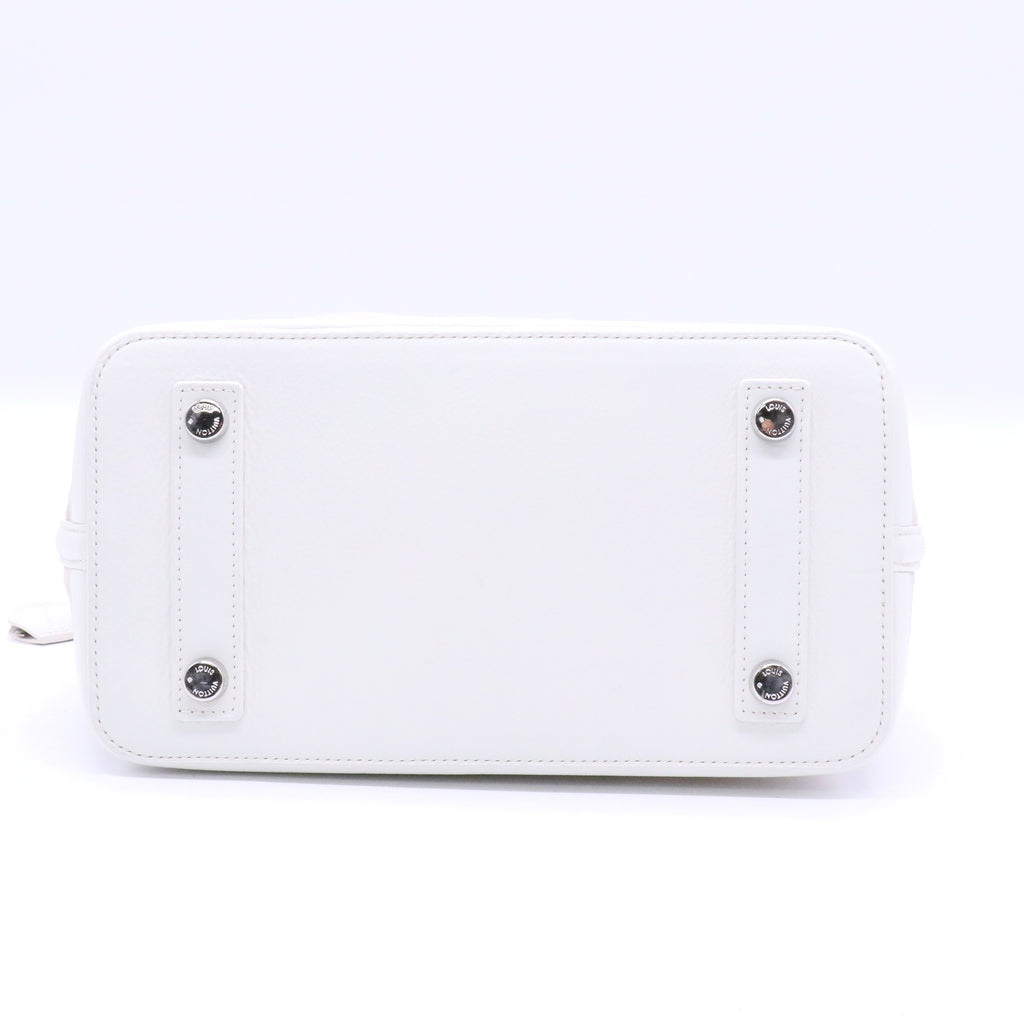 Louis Vuitton White Monogram Mesh Transparence Lockit twins