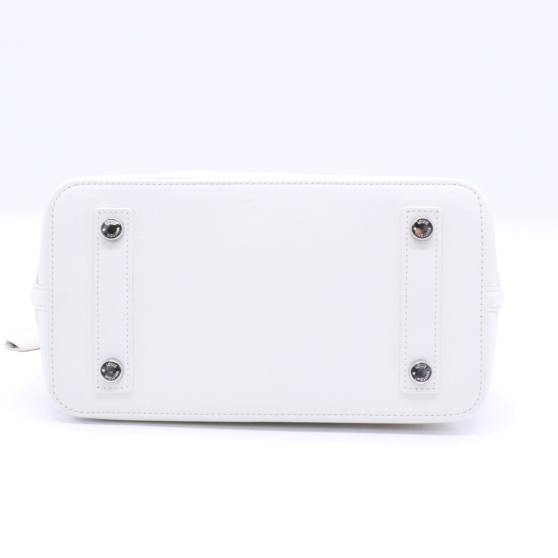 Louis Vuitton White Monogram Mesh Transparence Lockit twins