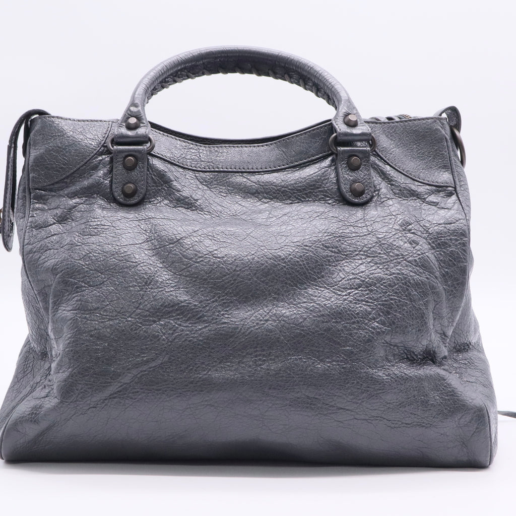Balenciaga Motocross Classic Velo Bag Grey leather Balenciaga city bag Twins LDJ2758