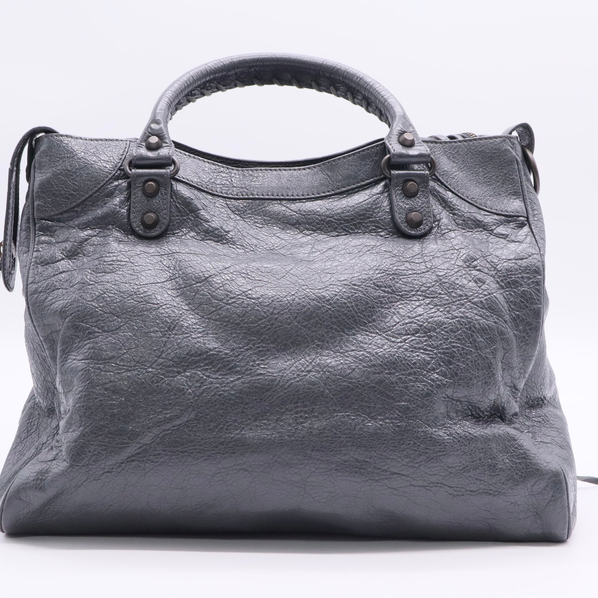 Balenciaga Motocross Classic Velo Bag Grey leather Balenciaga city bag Twins LDJ2758