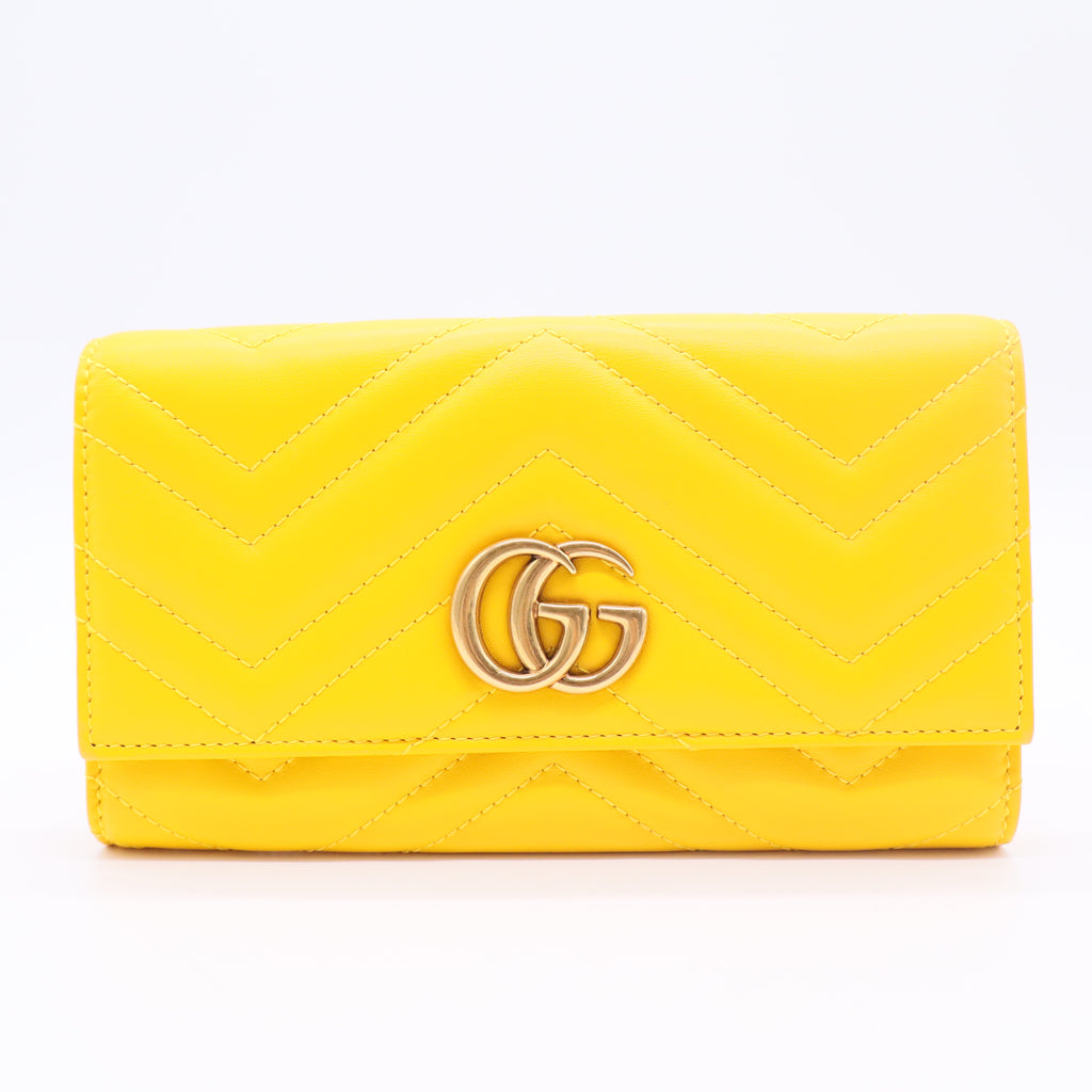 GG Marmont Continental Wallet Matelasse Leather Diva