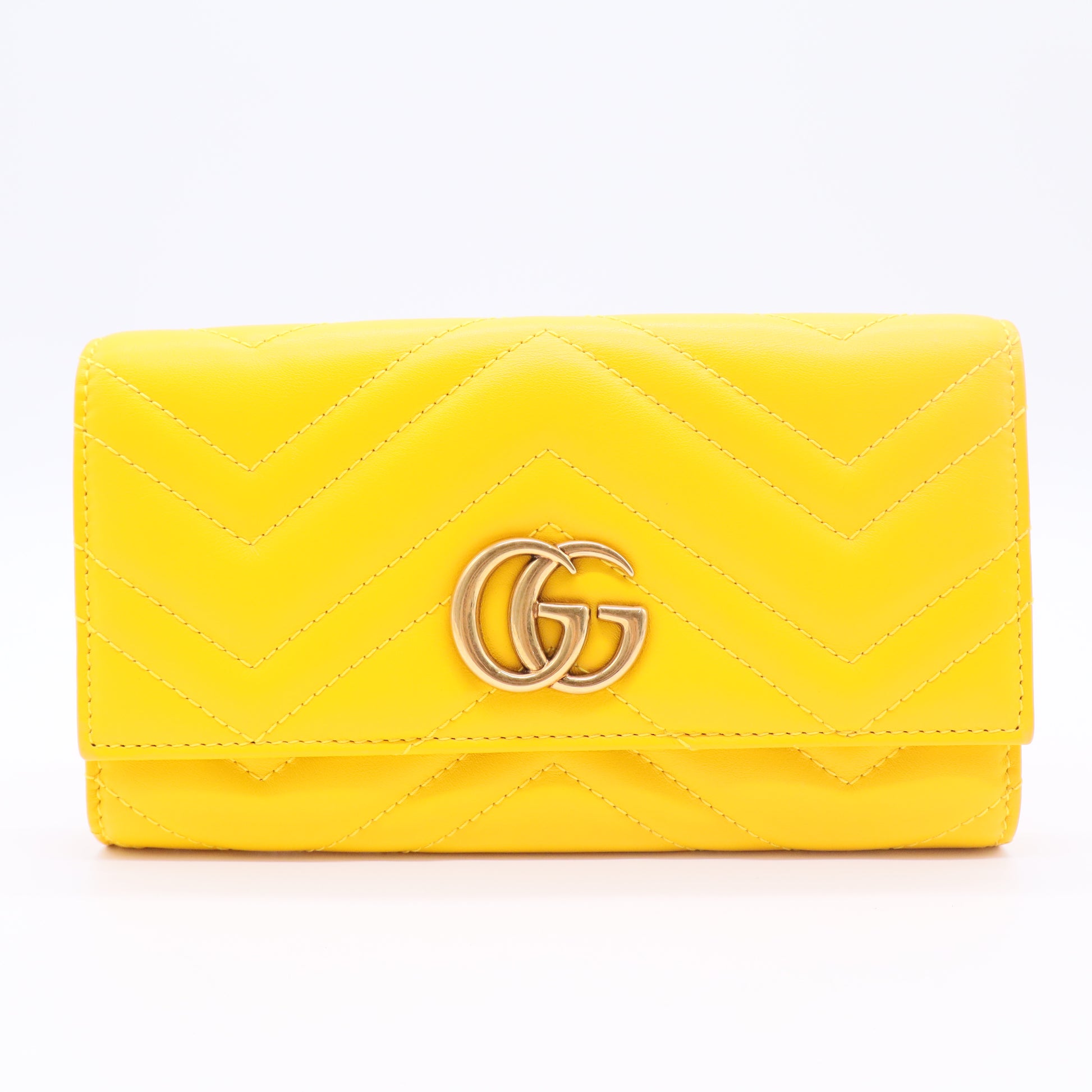 GG Marmont Continental Wallet Matelasse Leather Diva