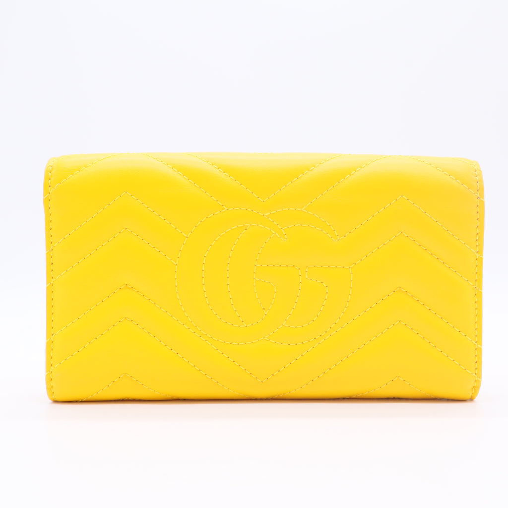 GG Marmont Continental Wallet Matelasse Leather Diva