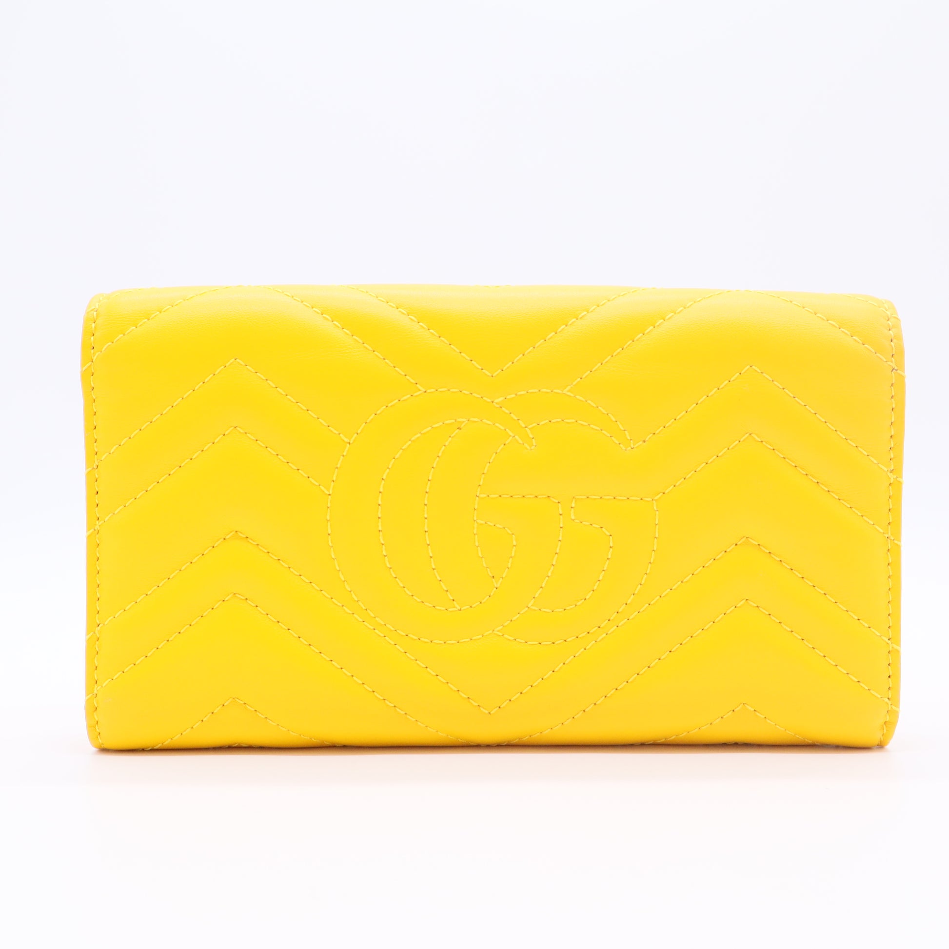 GG Marmont Continental Wallet Matelasse Leather Diva