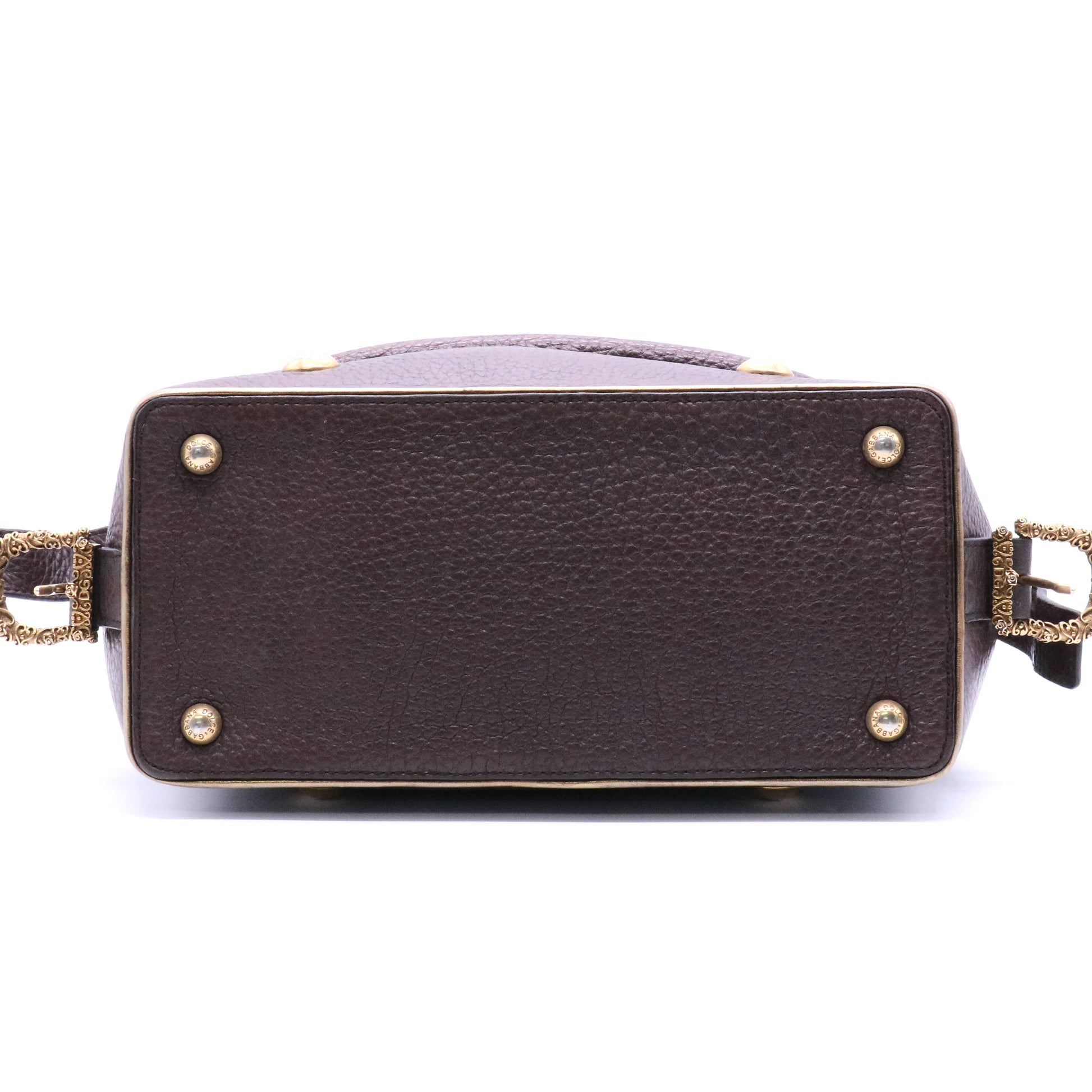 Dolce & Gabbana Leather brown Top Handle Bag twins
