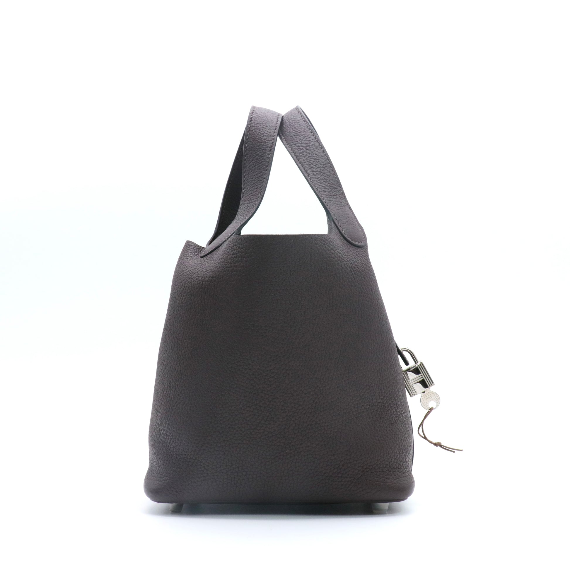 Bolsa Hermes Picotin Lock PM Marrom twins