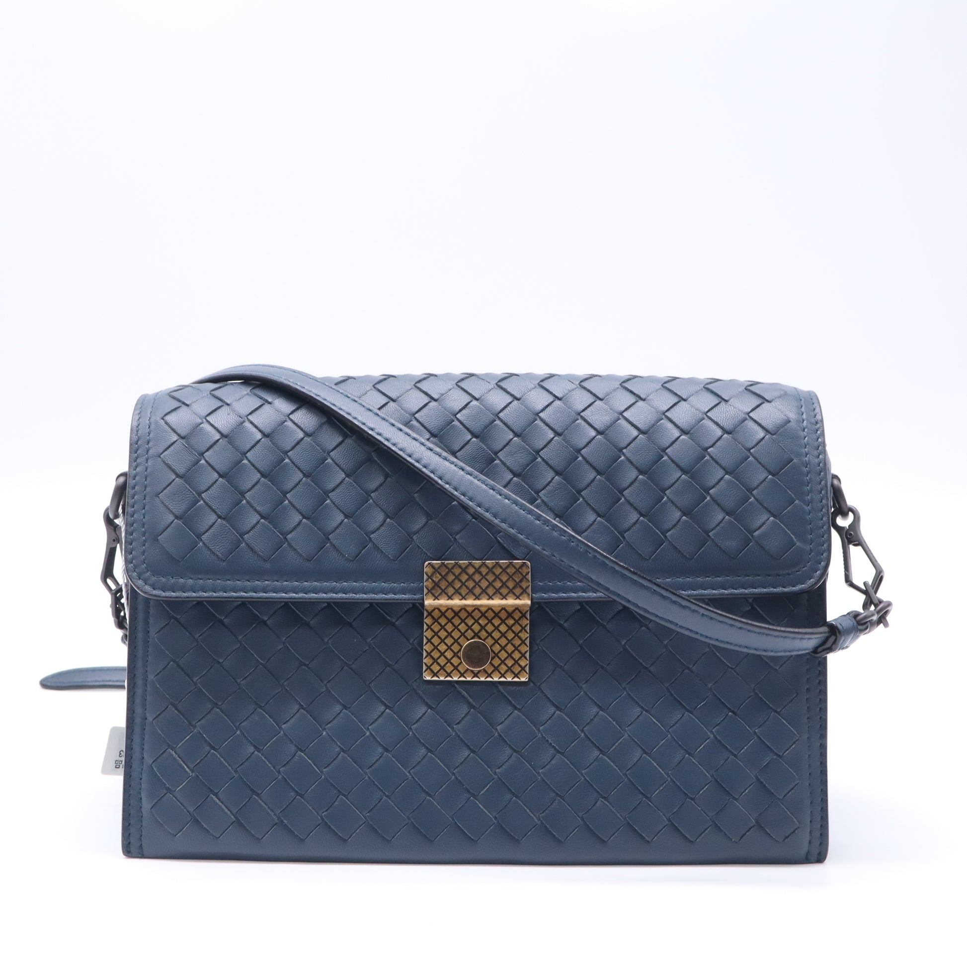 Bottega Veneta  Intrecciato Padlock Flap Bag Twins LDZ944