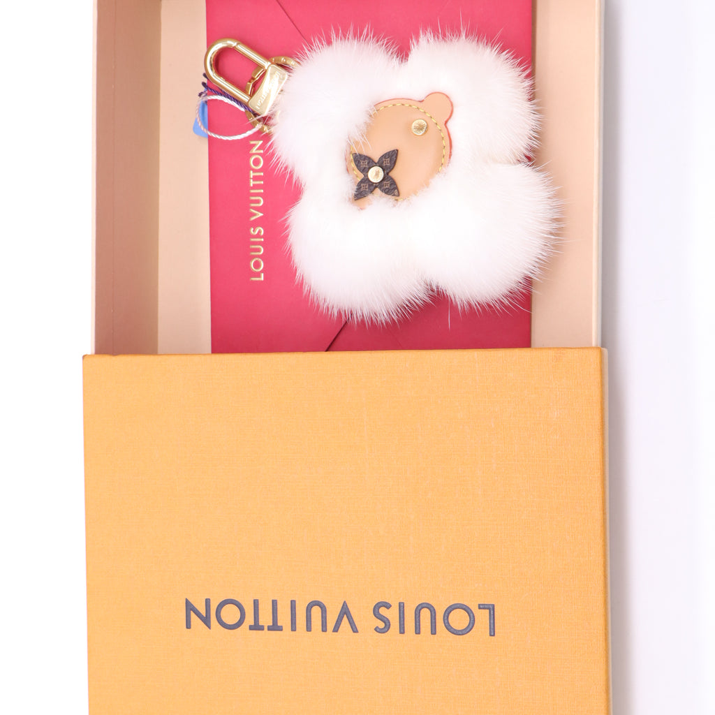 Louis Vuitton Vivienne Mink Fur Key Holder Twins LDZ928