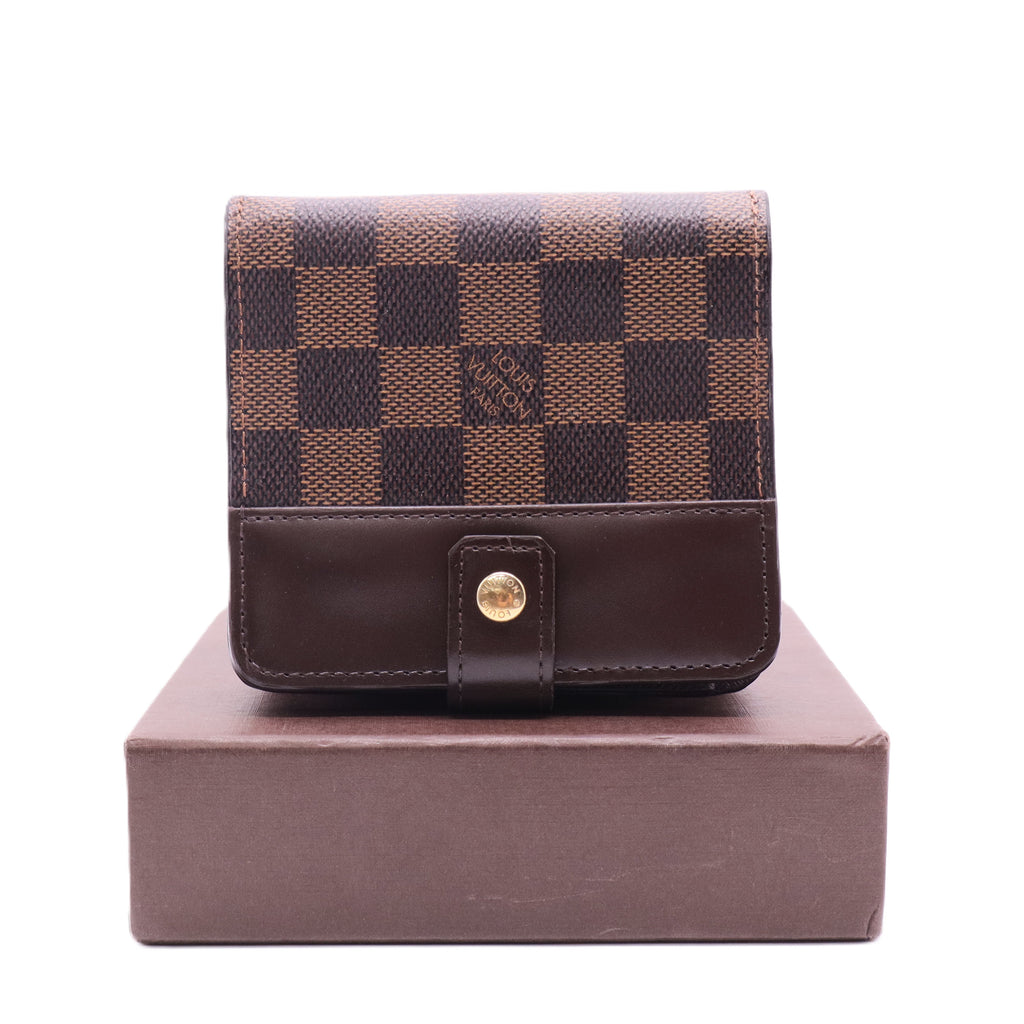 Bifold Zip Wallet Damier Compact Twins