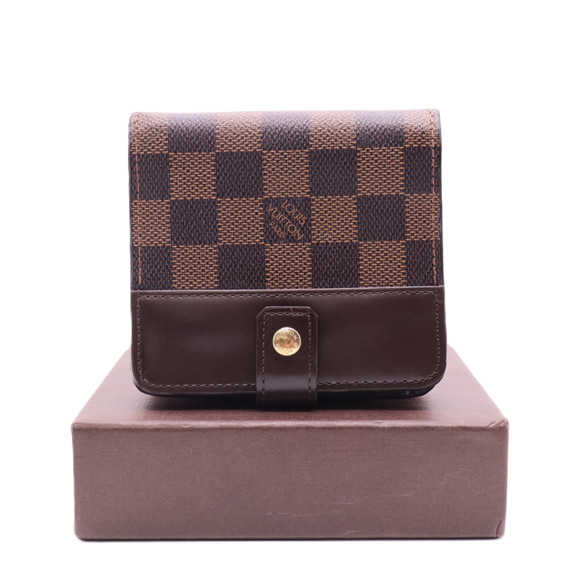 Bifold Zip Wallet Damier Compact Twins