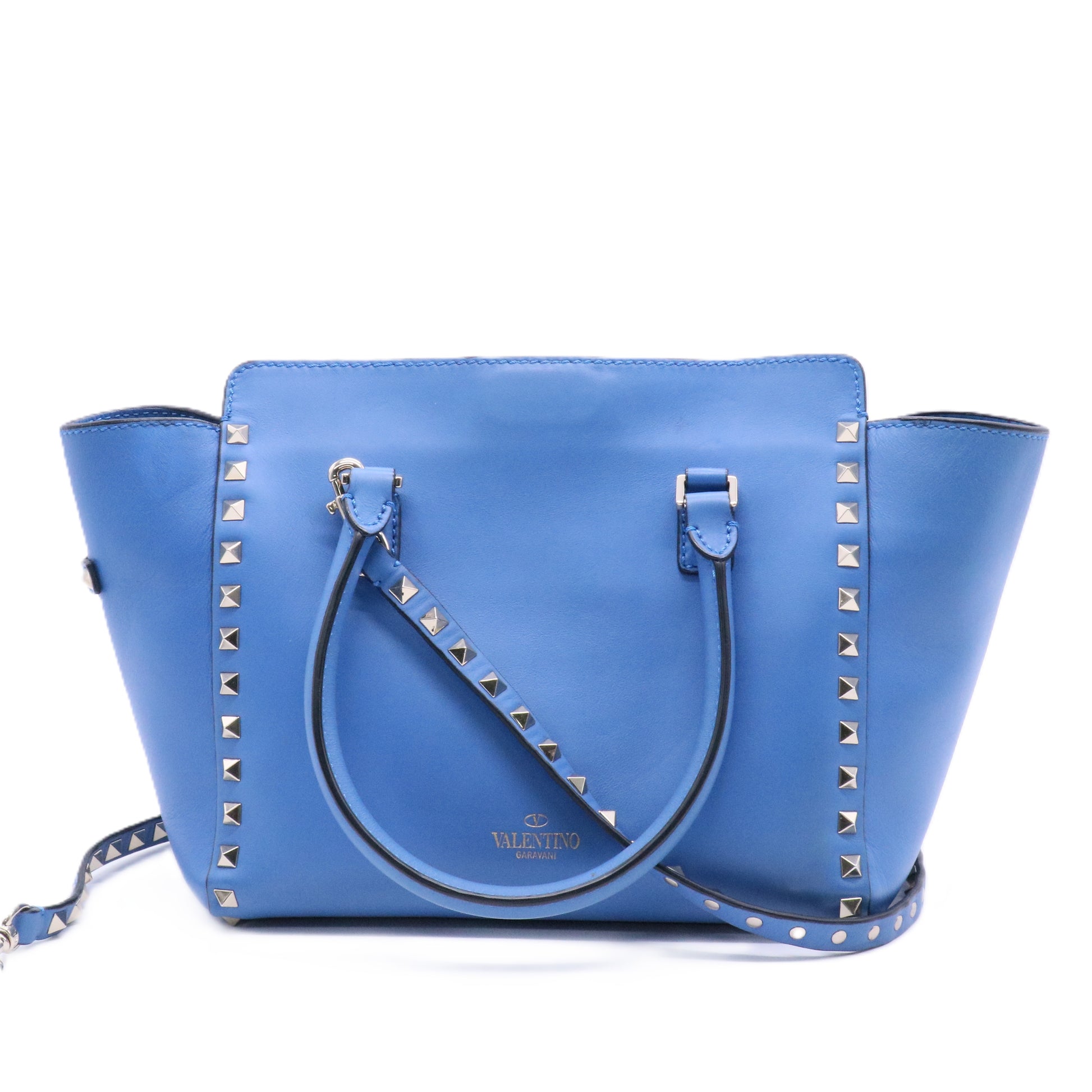 Rockstud Tote Rigid Leather Small Twins