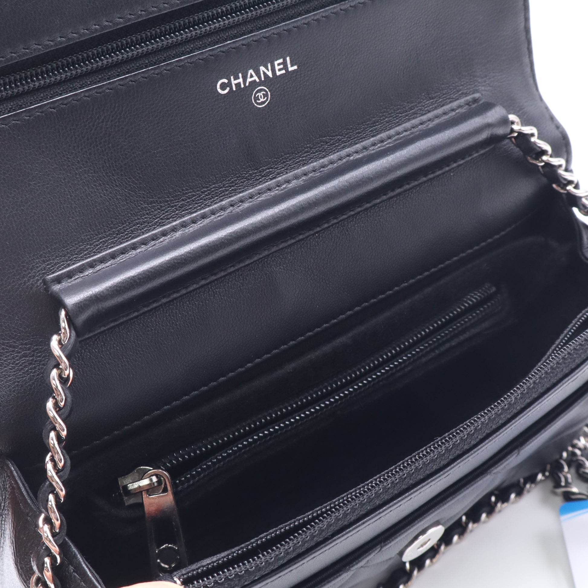 Chanel Lambskin Quilted So Black Studded CC Belt Flap Bag Twins LDZ933