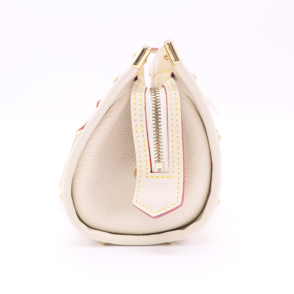 White Suhali Leather L'Epanoui PM Bag twins