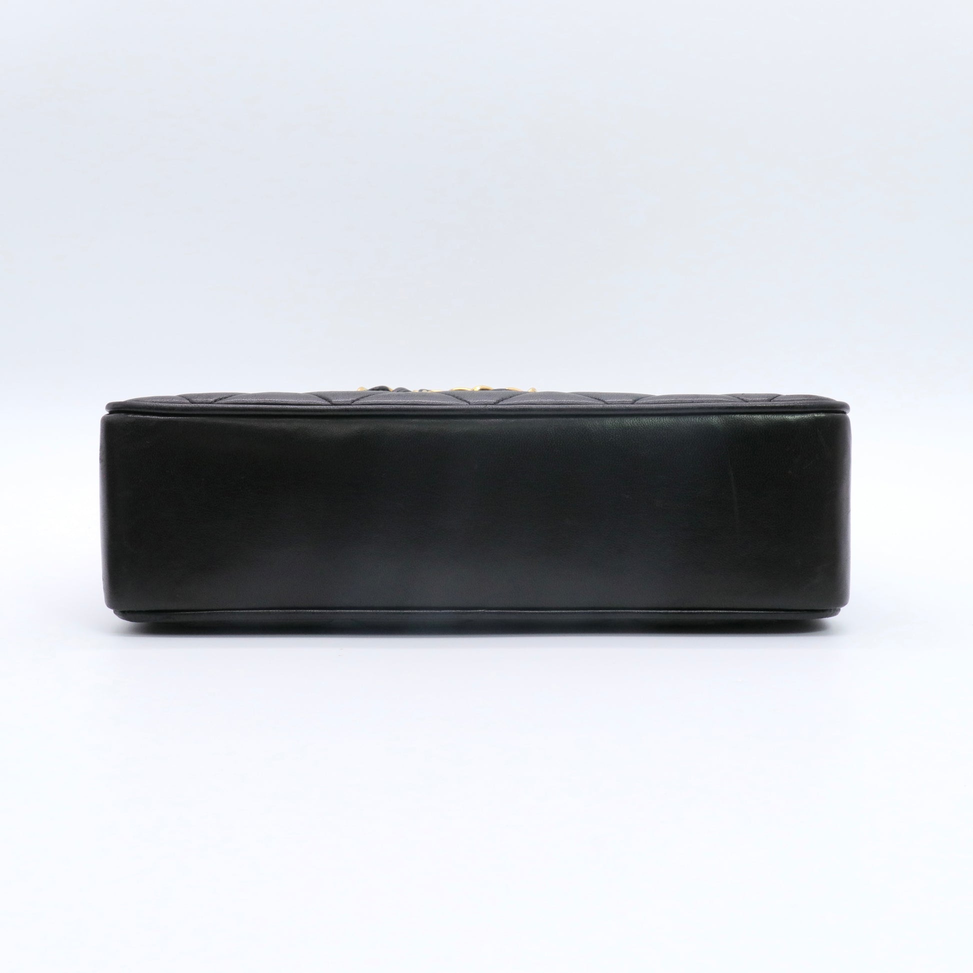 Lambskin Quilted CC Shoulder Bag Black twins