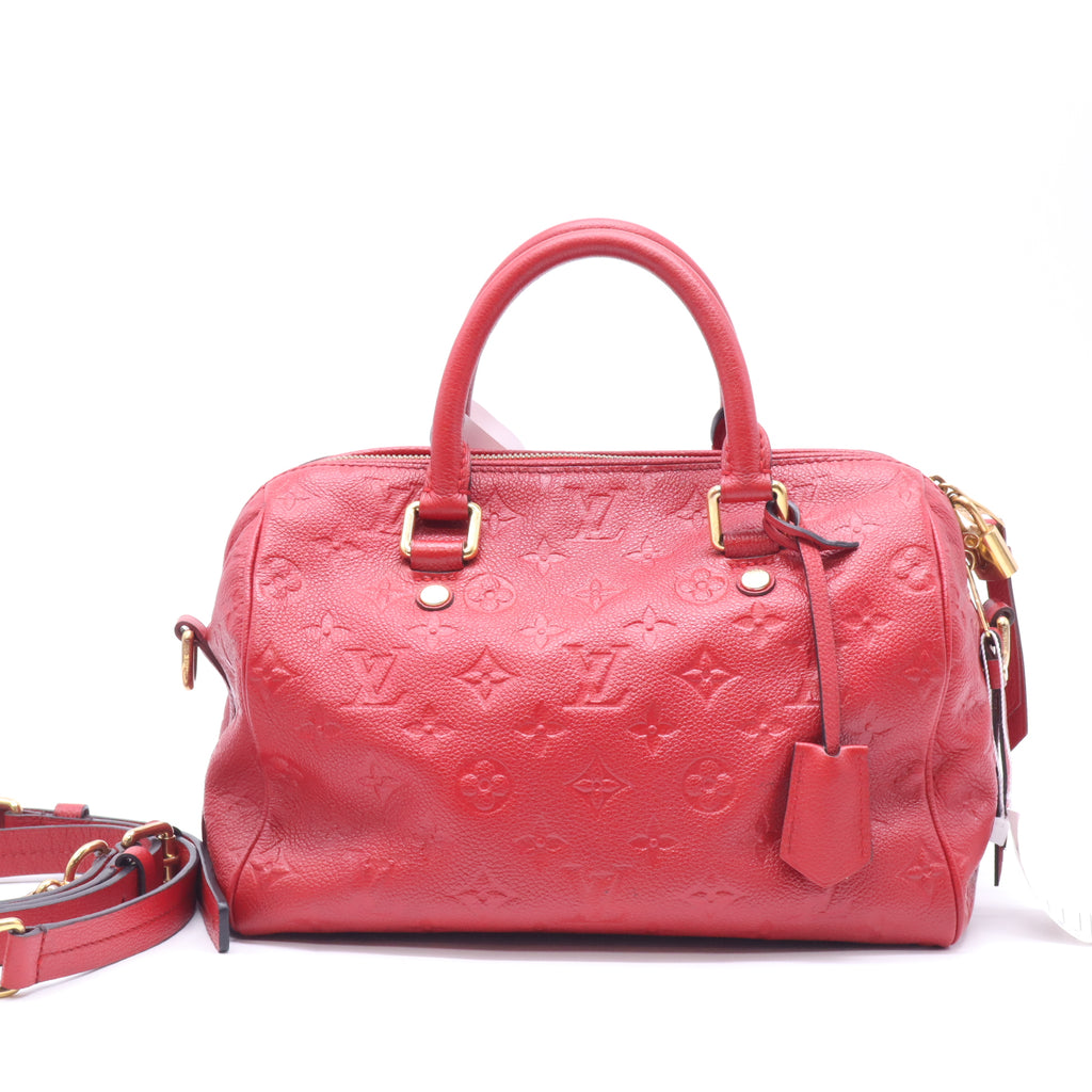 Speedy Bandouliere Bag Monogram Empreinte Leather 25 Twins B23416