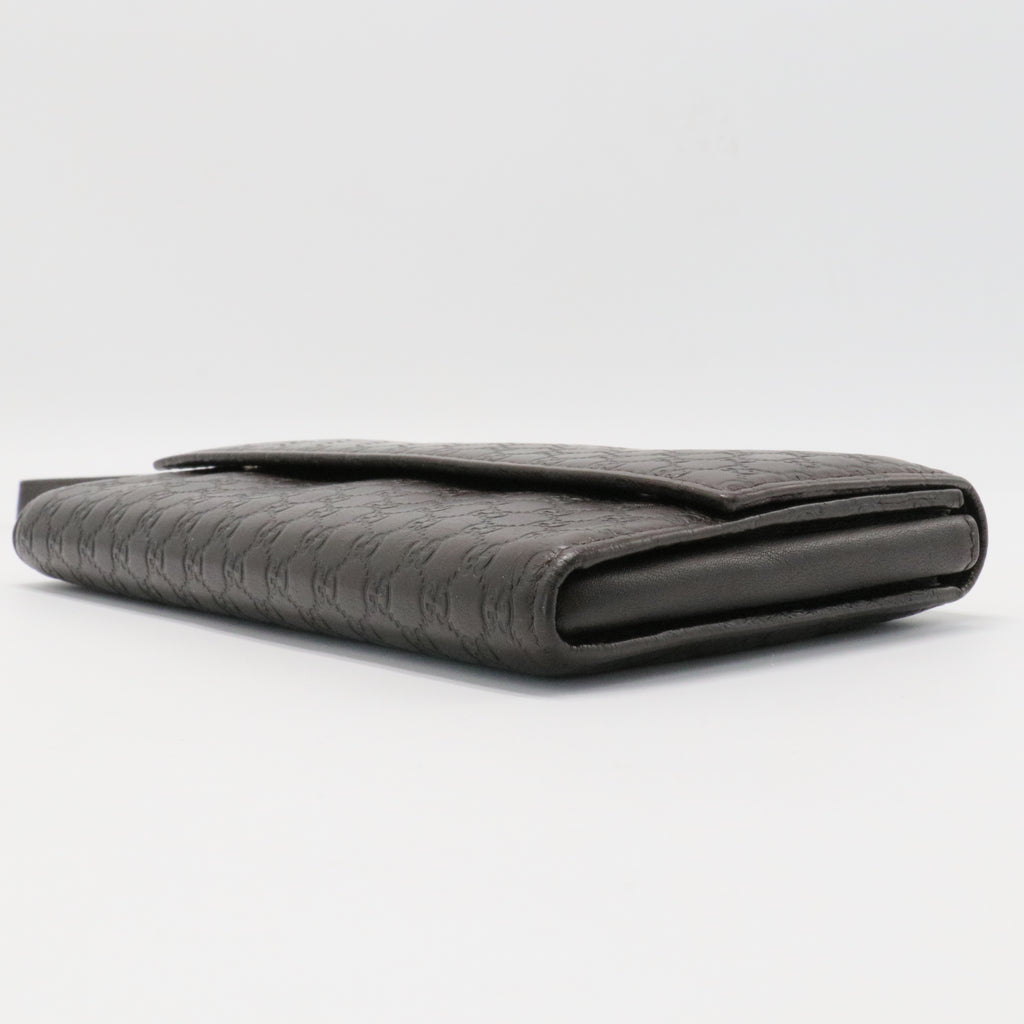Guccissima Signature Microguccissima Bree Continental Wallet