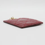 Lady Dior Card Holder Cannage Quilt Patent