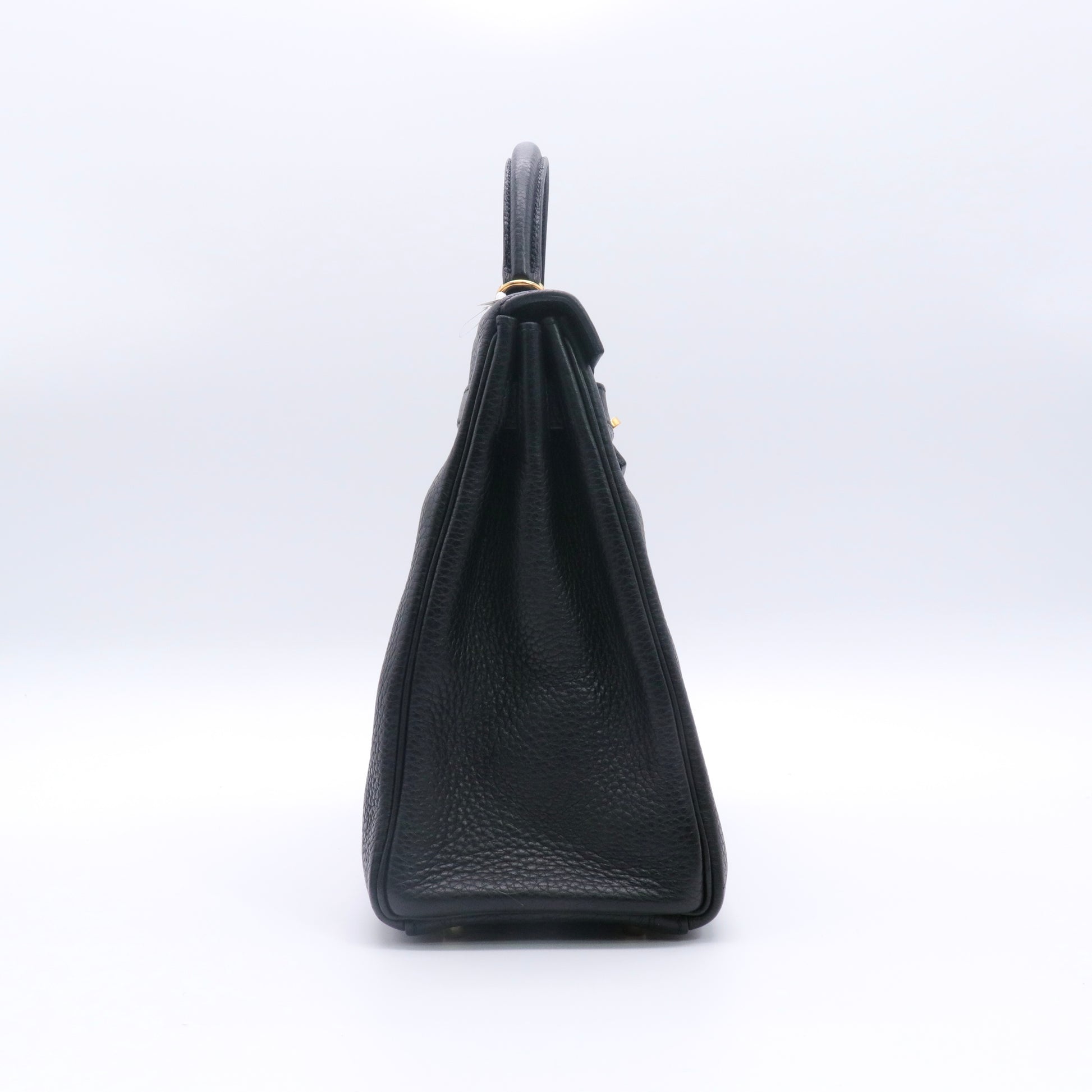 Bolsa Hermes Kelly 32 em couro Togo preto twins