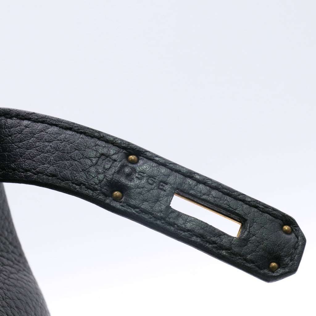 Bolsa Hermes Kelly 32 em couro Togo preto twins