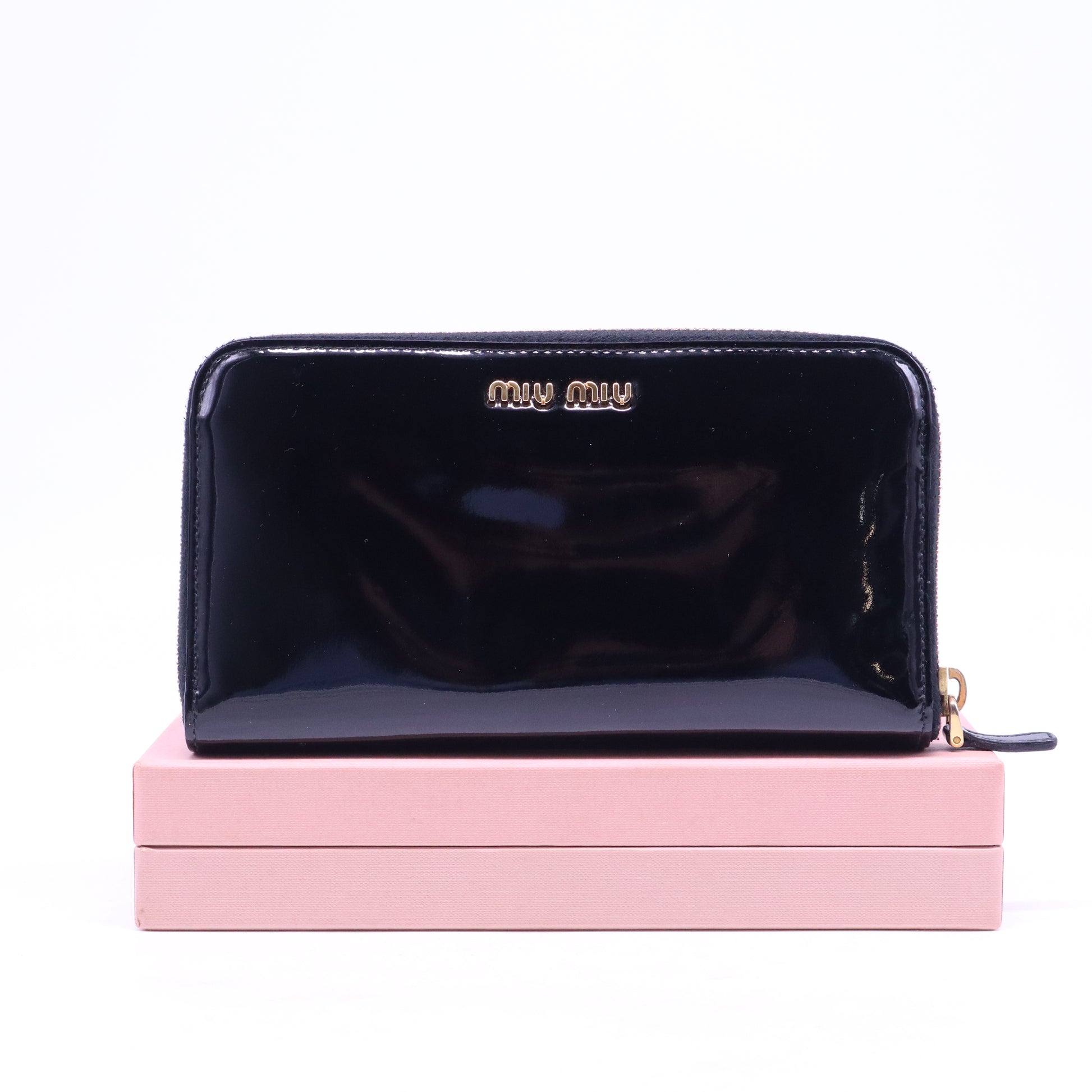 Patent Black Leather Wallet W20812