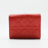 Lady Dior Wallet Cannage Quilt Lambskin