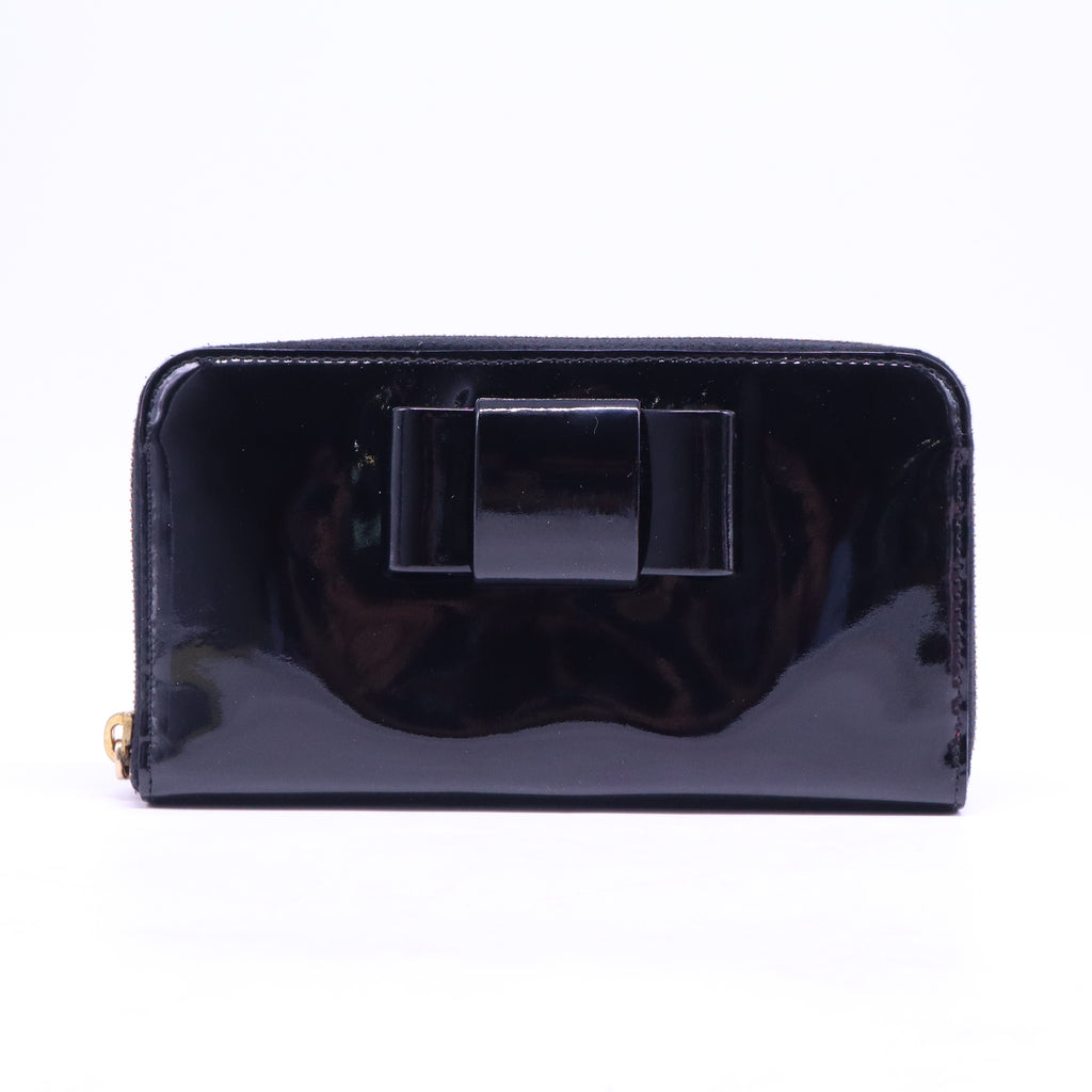 Patent Black Leather Wallet W20812