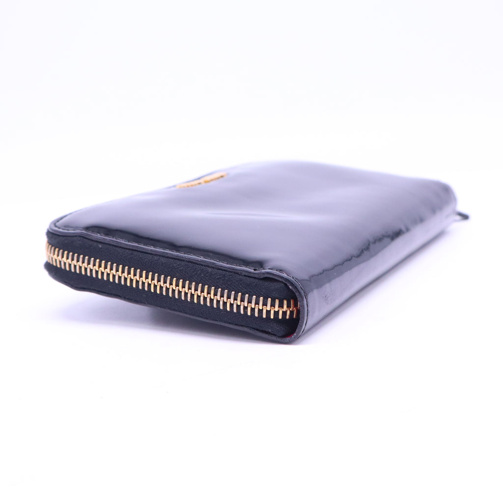 Patent Black Leather Wallet W20812
