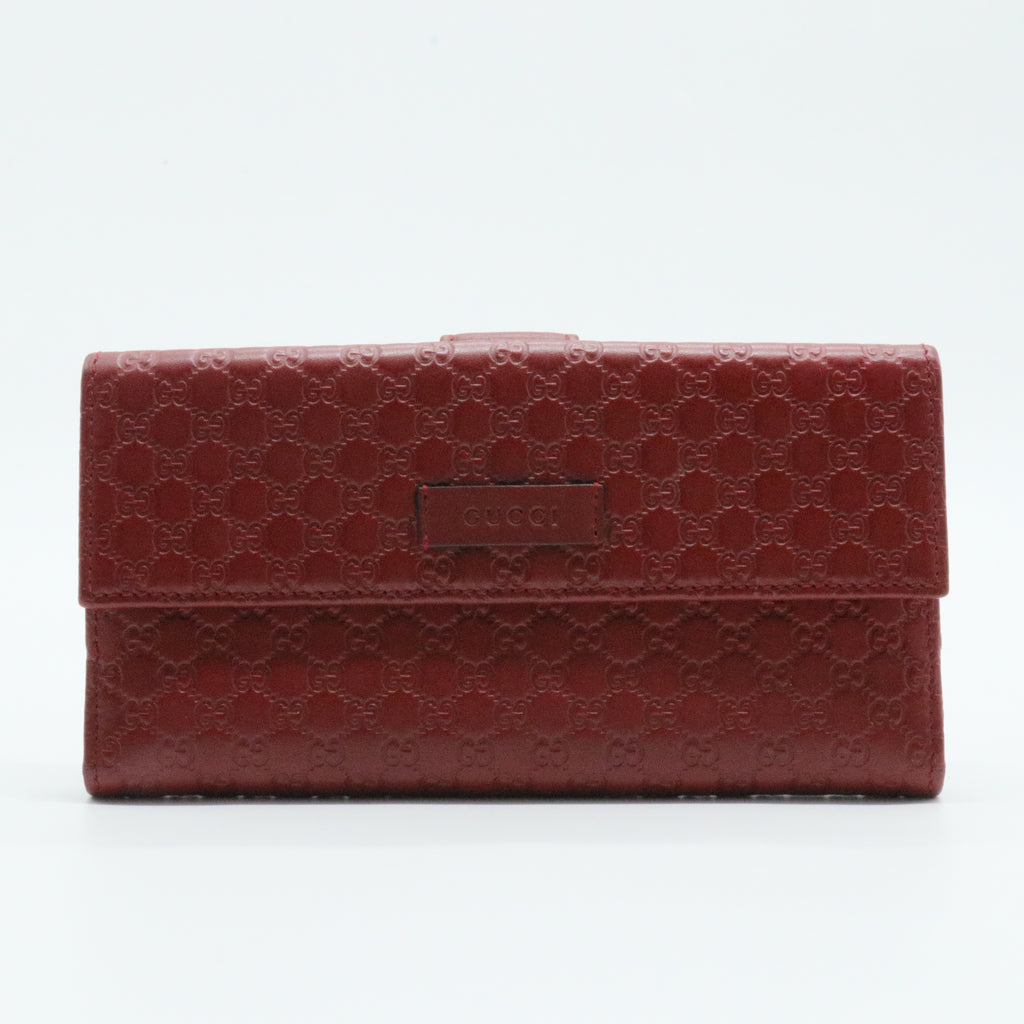 Continental Flap Wallet Microguccissima Leather Long
