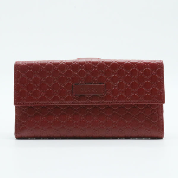 Continental Flap Wallet Microguccissima Leather Long