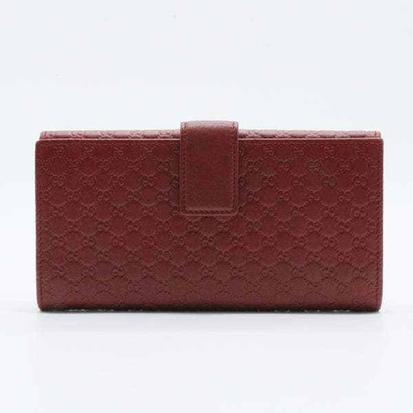 Continental Flap Wallet Microguccissima Leather Long