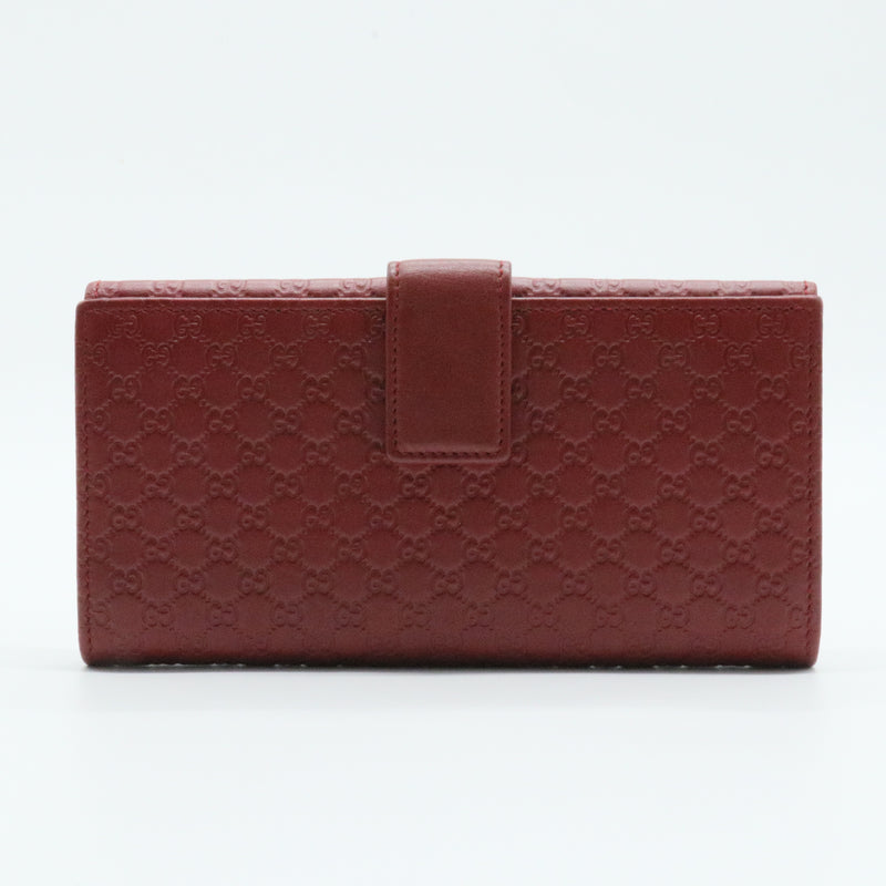 Continental Flap Wallet Microguccissima Leather Long