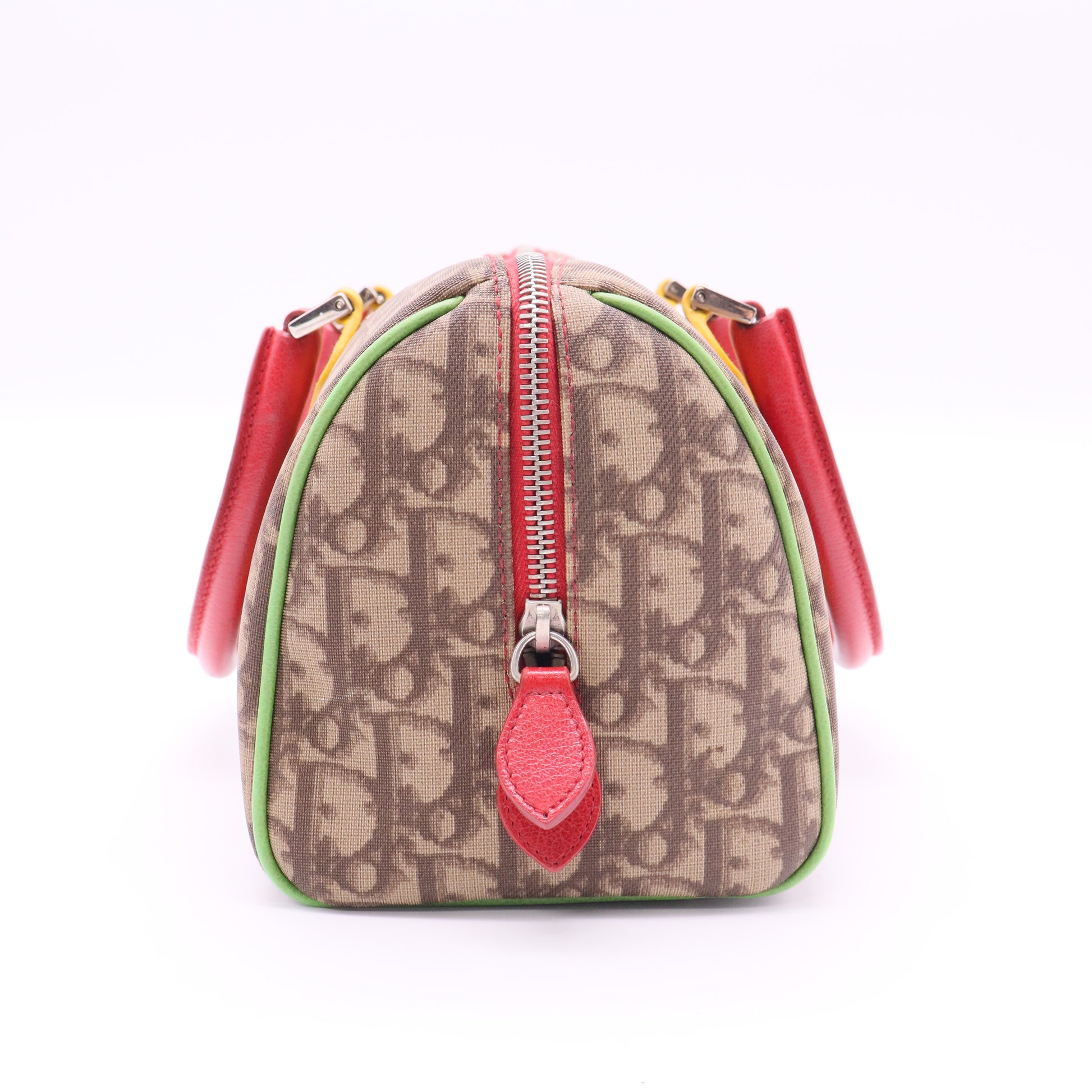 Christian Dior Beige PVC/Leather Rasta Collection Boston Bag