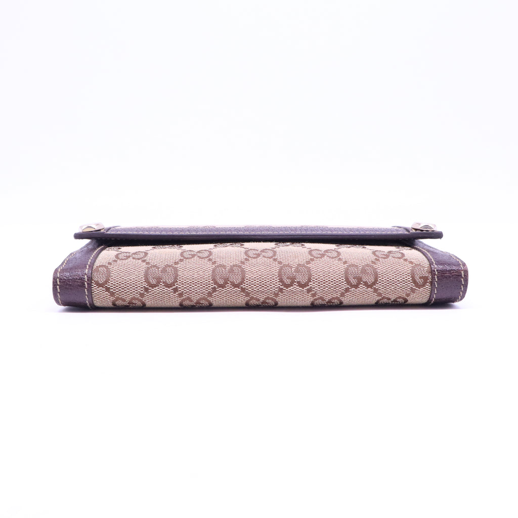 Crystal Monogram Continental Charmy Wallet Brown W20810
