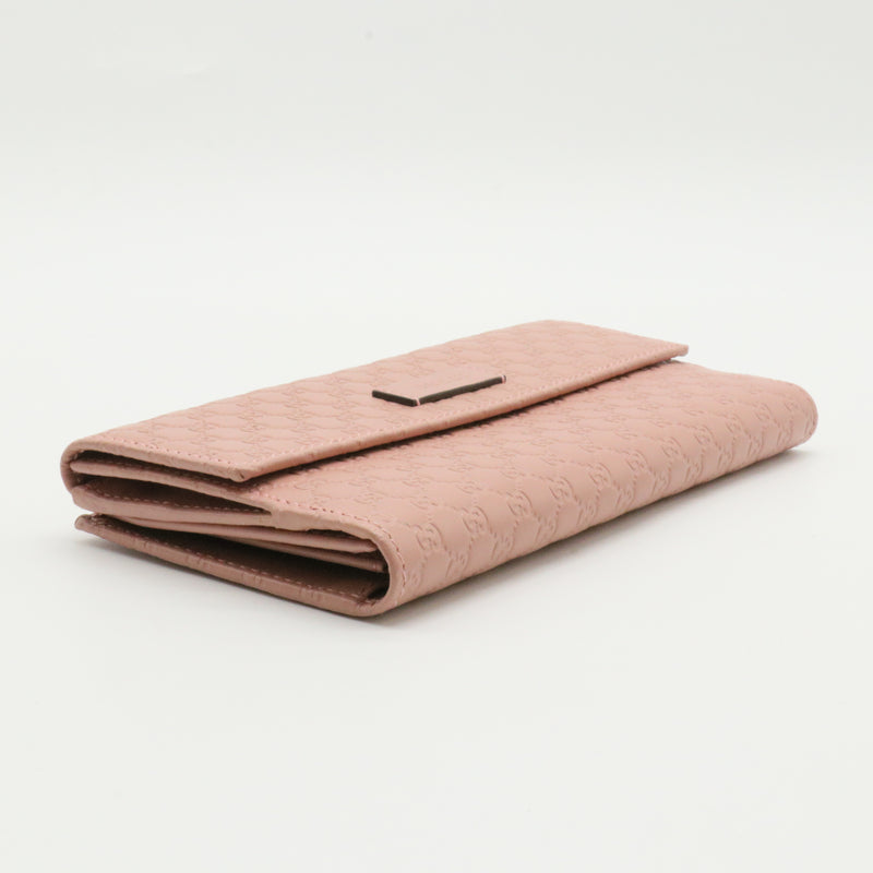 Continental Flap Wallet Microguccissima Leather Long