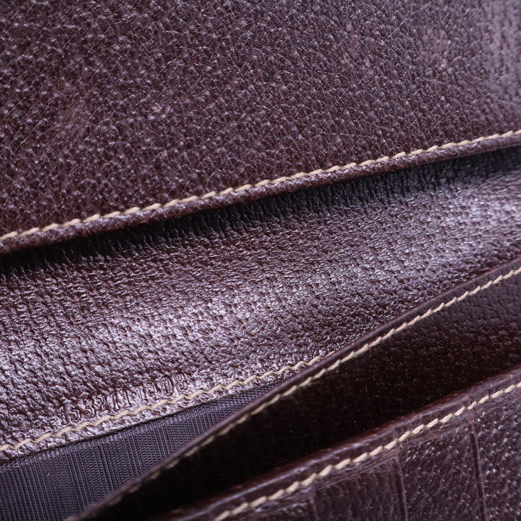 Crystal Monogram Continental Charmy Wallet Brown W20810