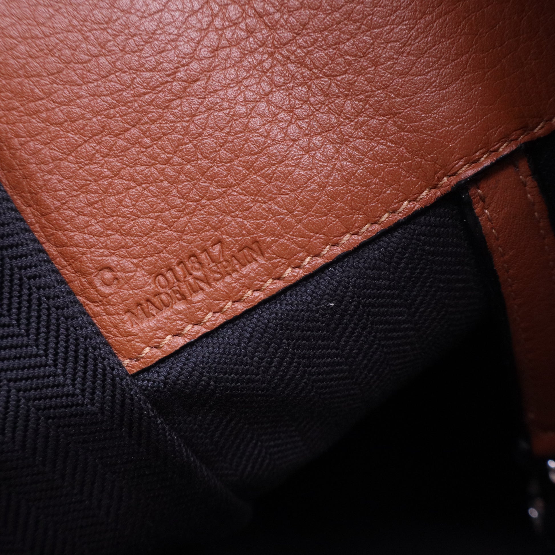 Calfskin Small Hammock Shoulder Bag Tan LDC-0261