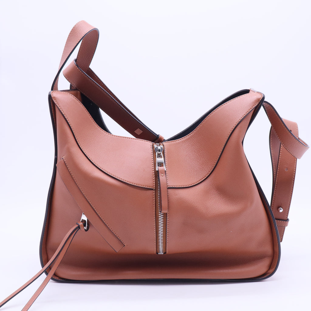 Calfskin Small Hammock Shoulder Bag Tan LDC-0261