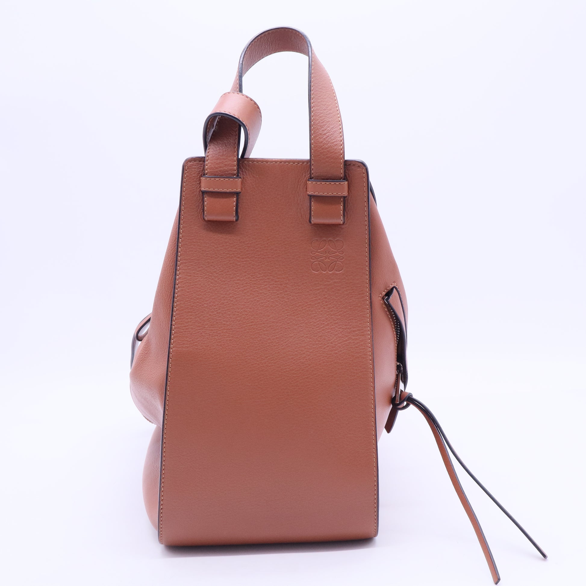 Calfskin Small Hammock Shoulder Bag Tan LDC-0261