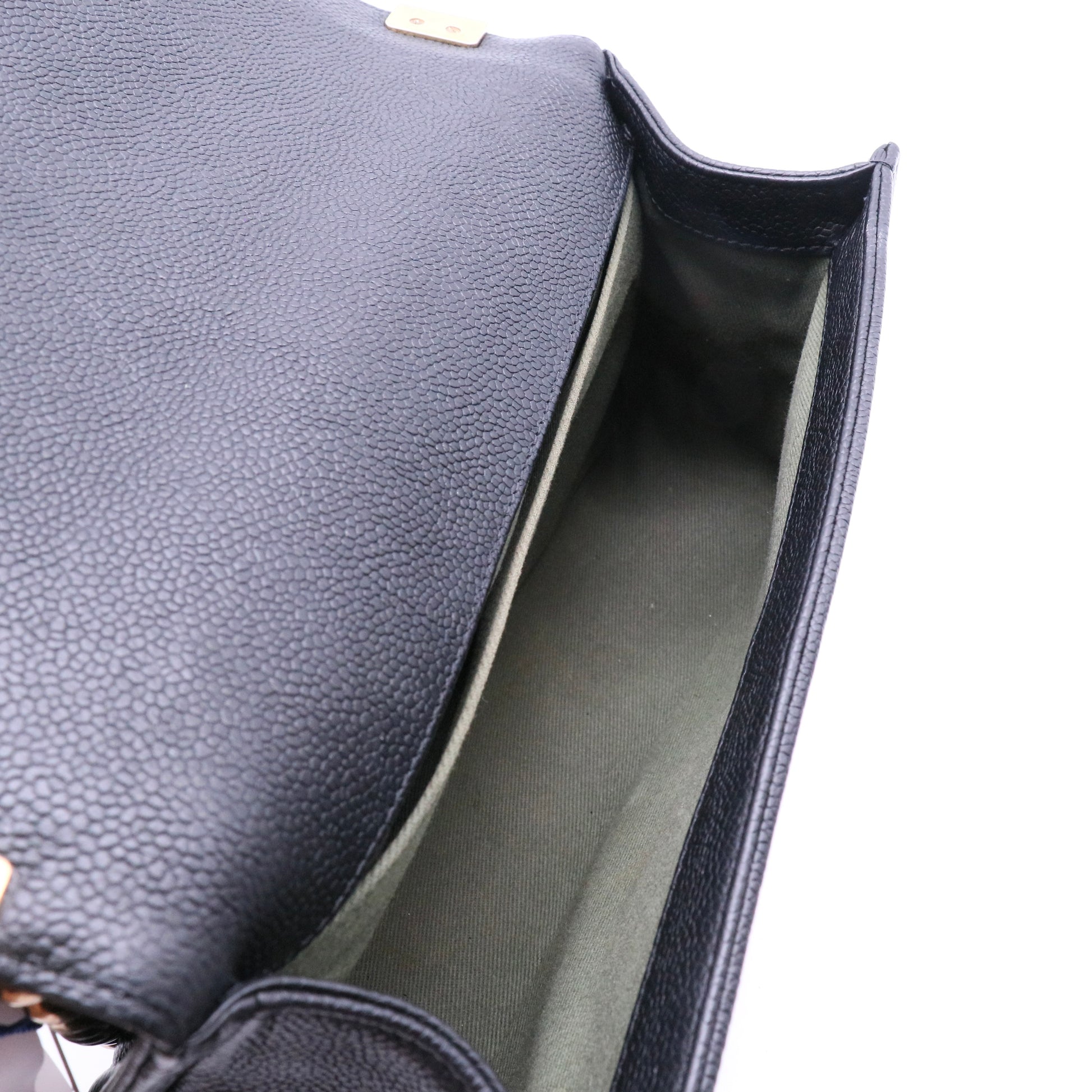 Boy Flap Bag Black Caviar Metal Gold Twins LDJ4083