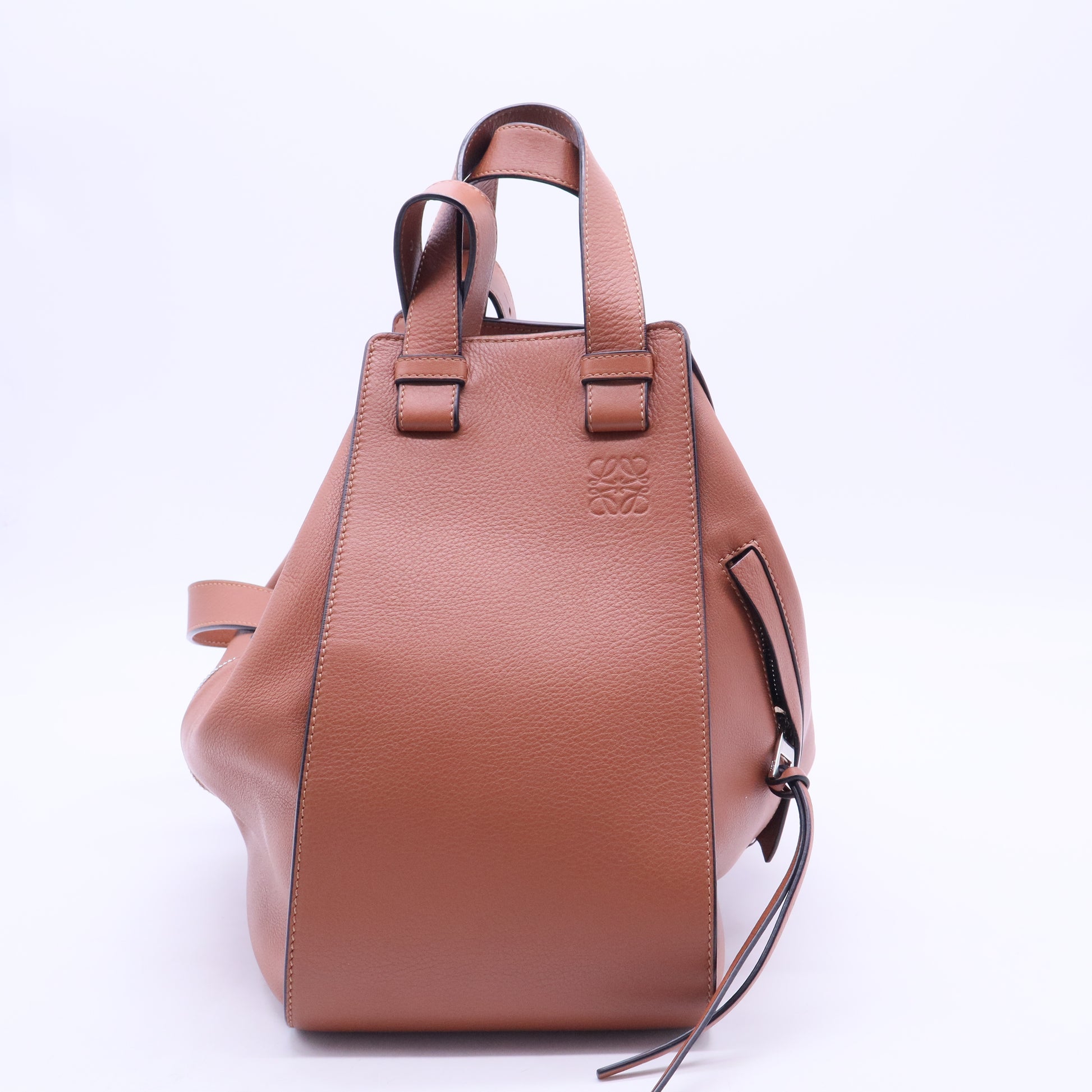 Calfskin Small Hammock Shoulder Bag Tan LDC-0261