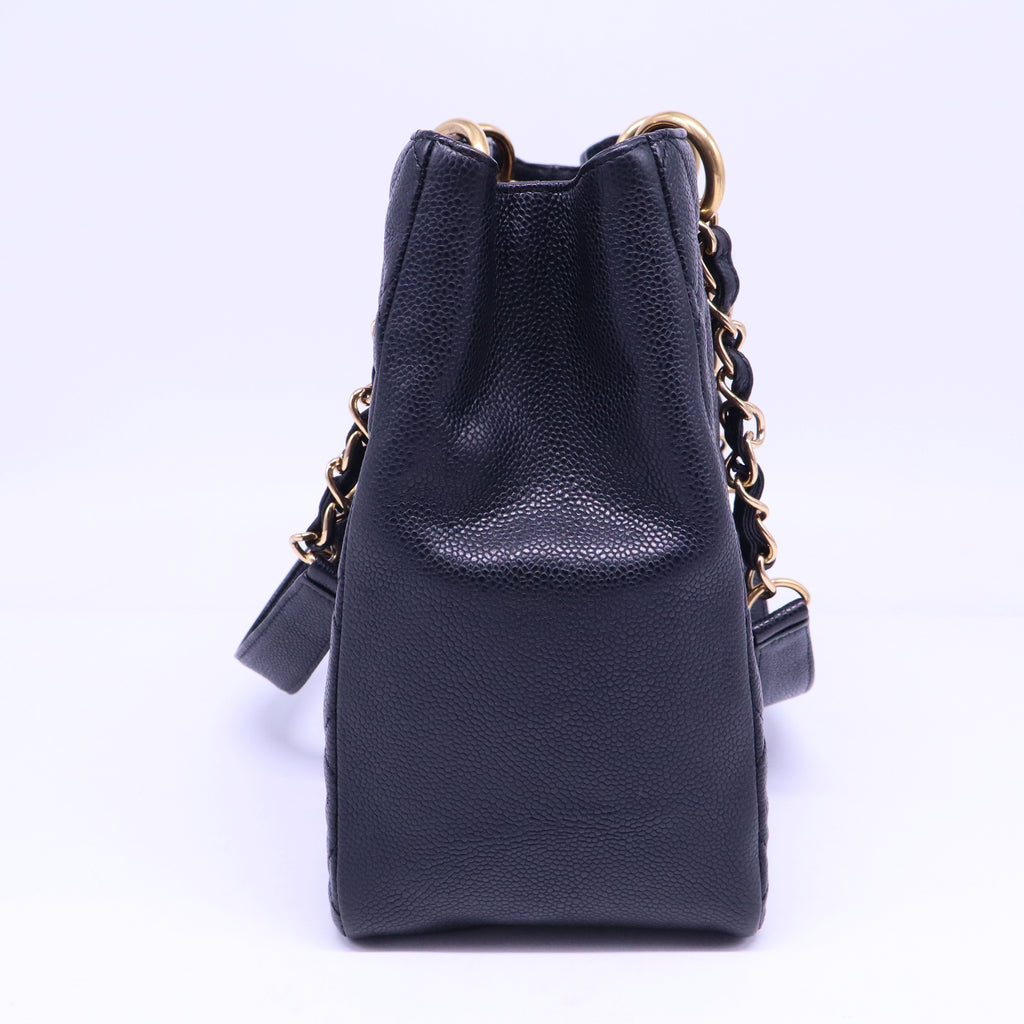Grand Shopping Tote Quilted Caviar B20861