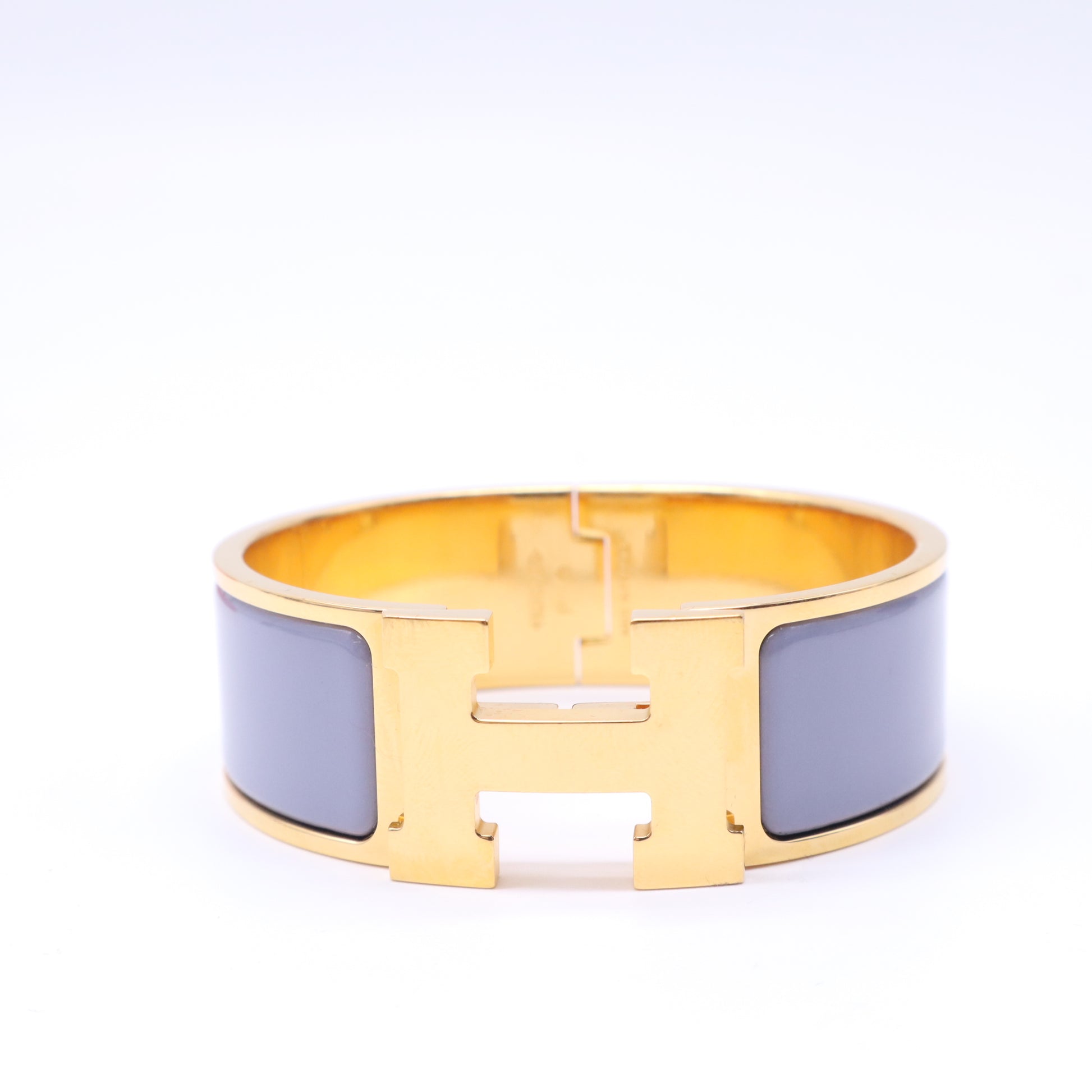 Hermès Clic Clac H Enamel Bangle Bracelet Twins W23052