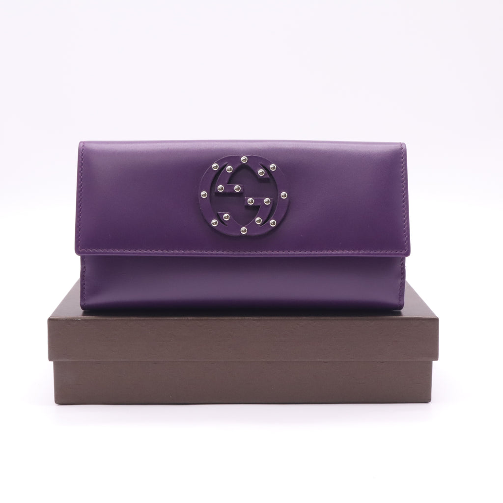 Soft Deer Leather Purple Wallet W22572